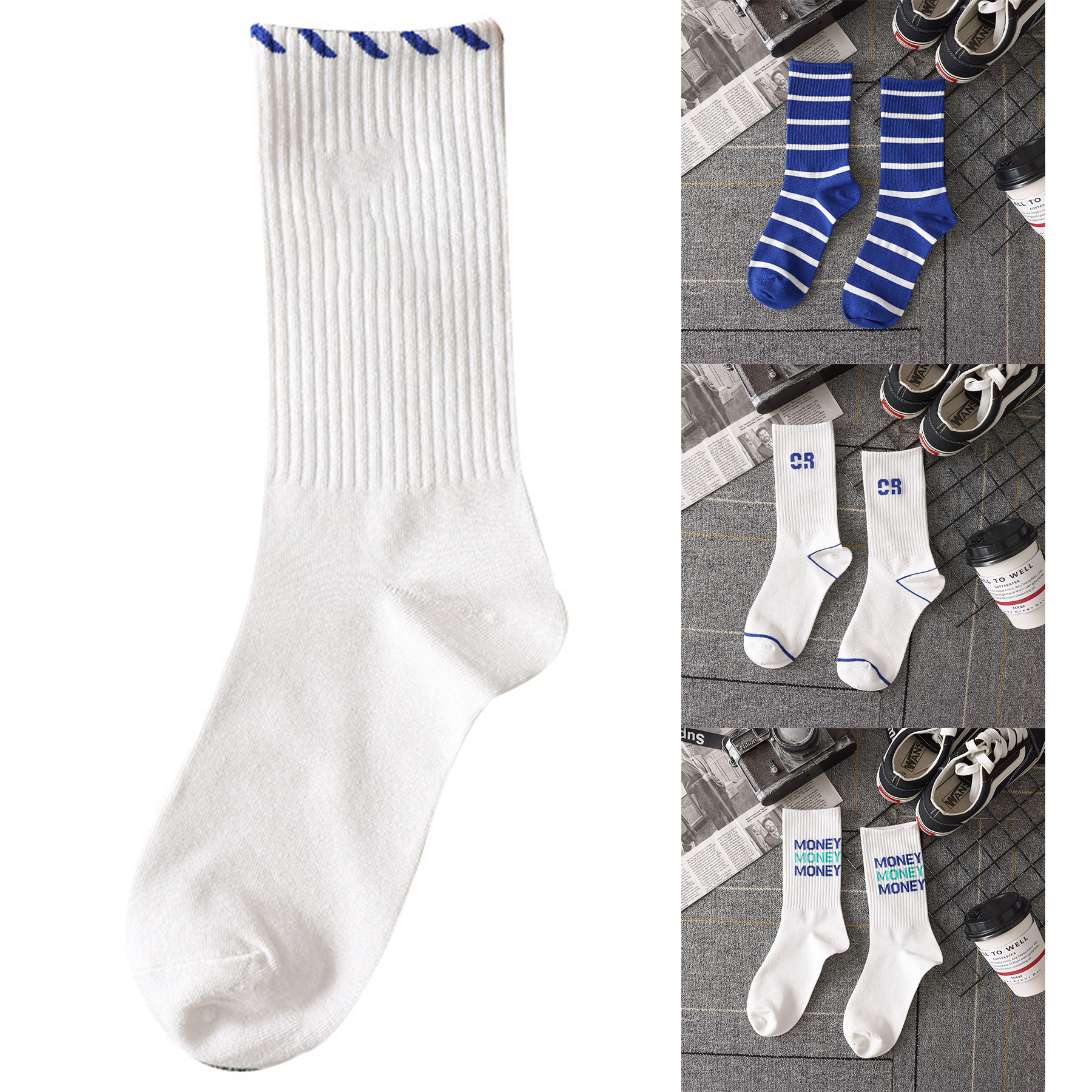Breathable Mid Calf Boot Crew Socks 2