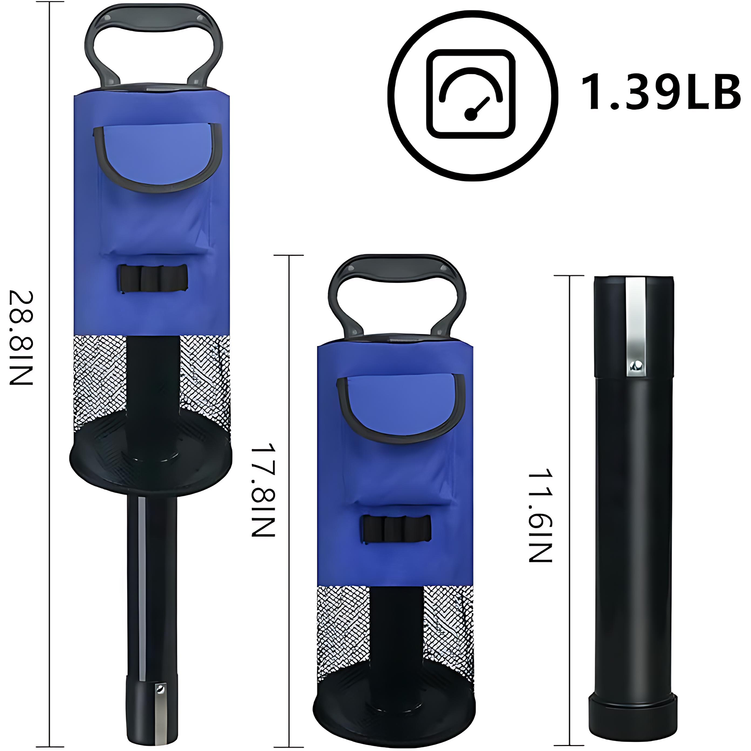 Easy-Attach Golf Ball Retriever Tube – 2-Section Pickup Tool 5