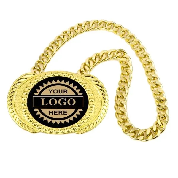 Personalized Gold Turnover Chain 2