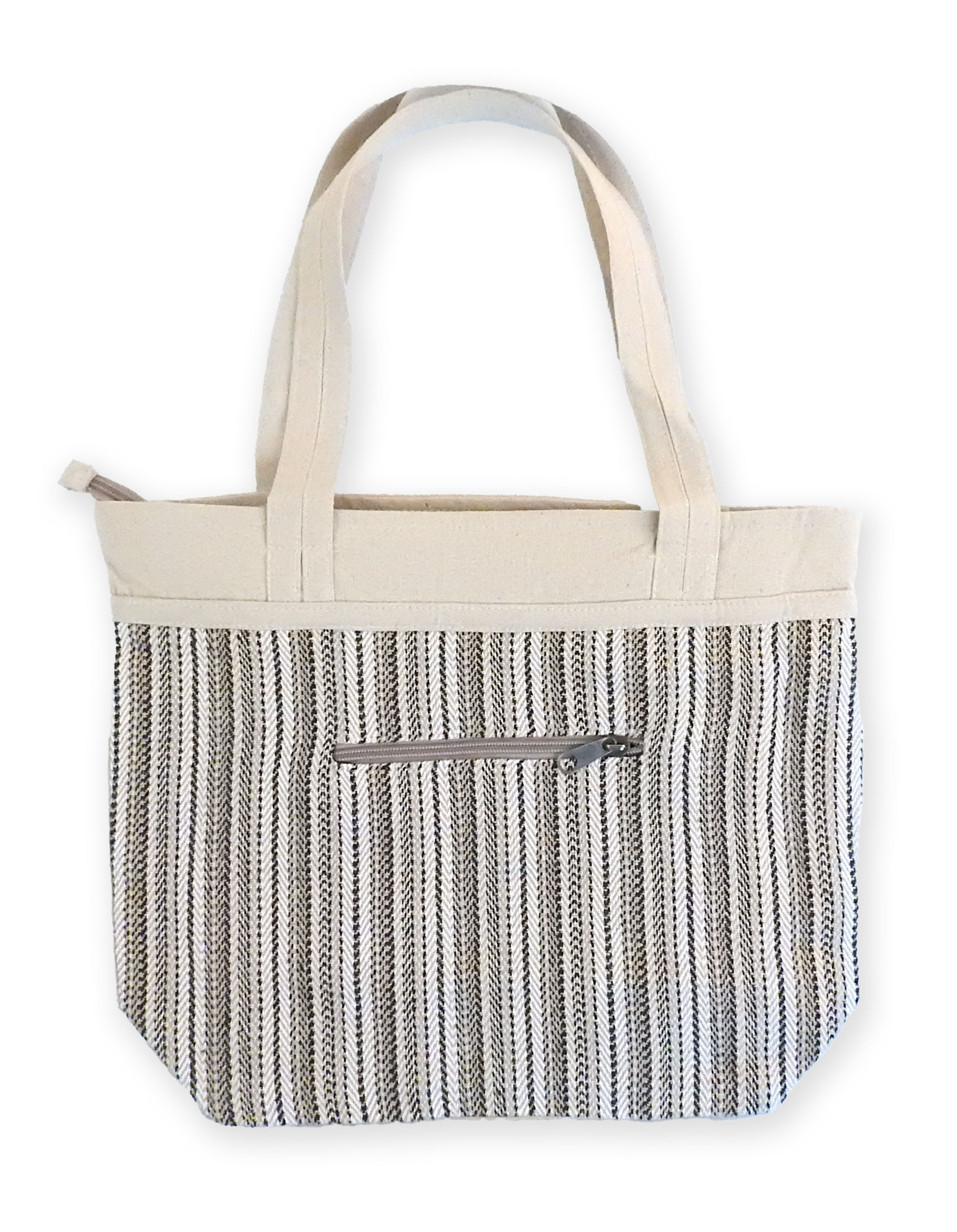 "Tara" Hemp/Cotton Zippered Tote Bag 3