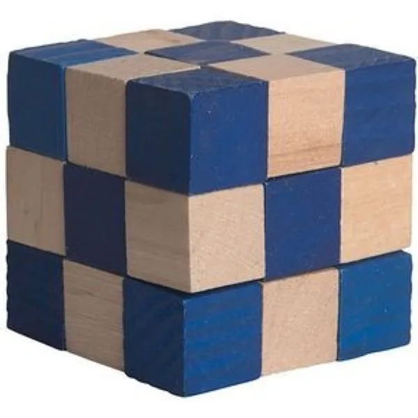 Elastic Cube Puzzle in Wood 8