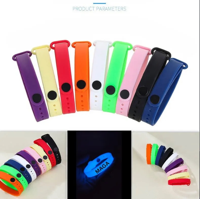 Glow-in-the-Dark Adjustable Silicone Wristband 2