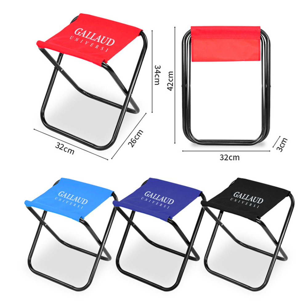Outdoor Portable Folding Stool Four Corner Chair for Fishing Camping 2