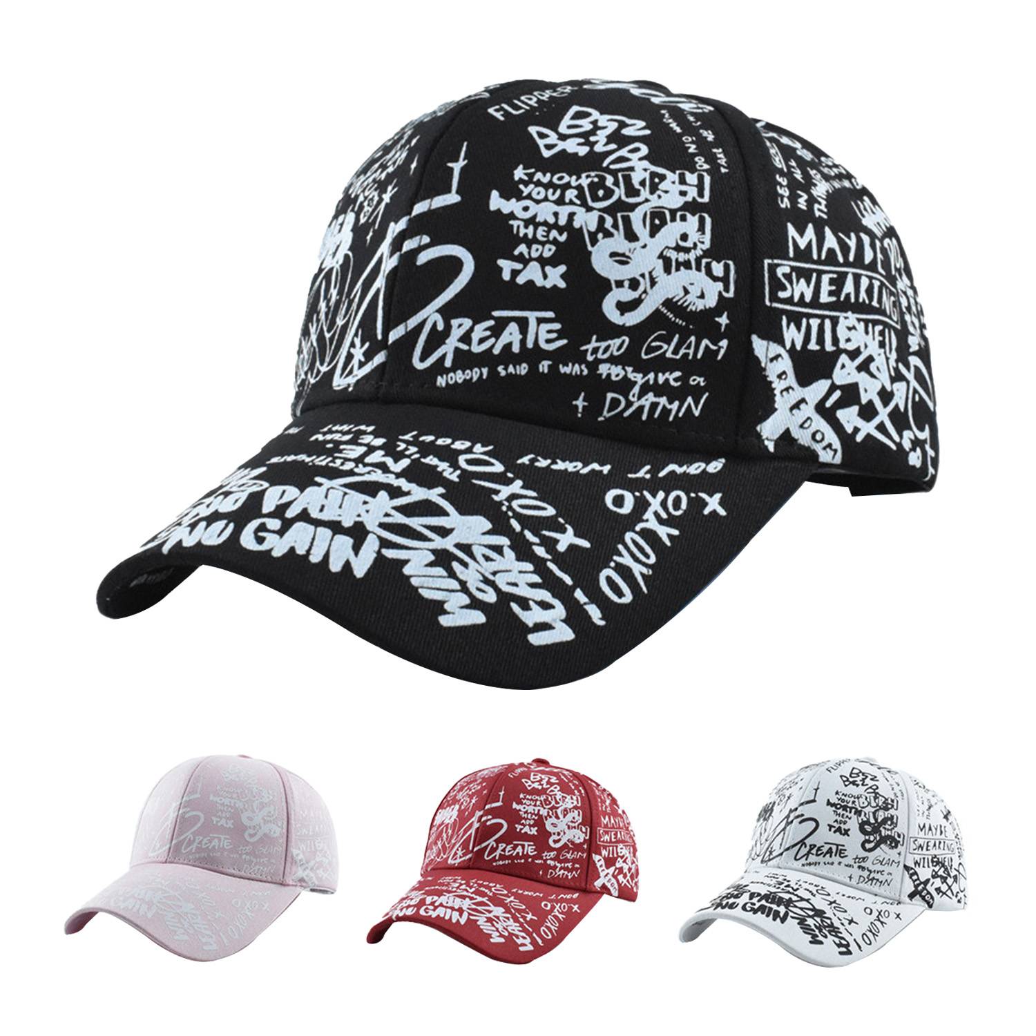 Women's Graffiti Printing Baseball Cap