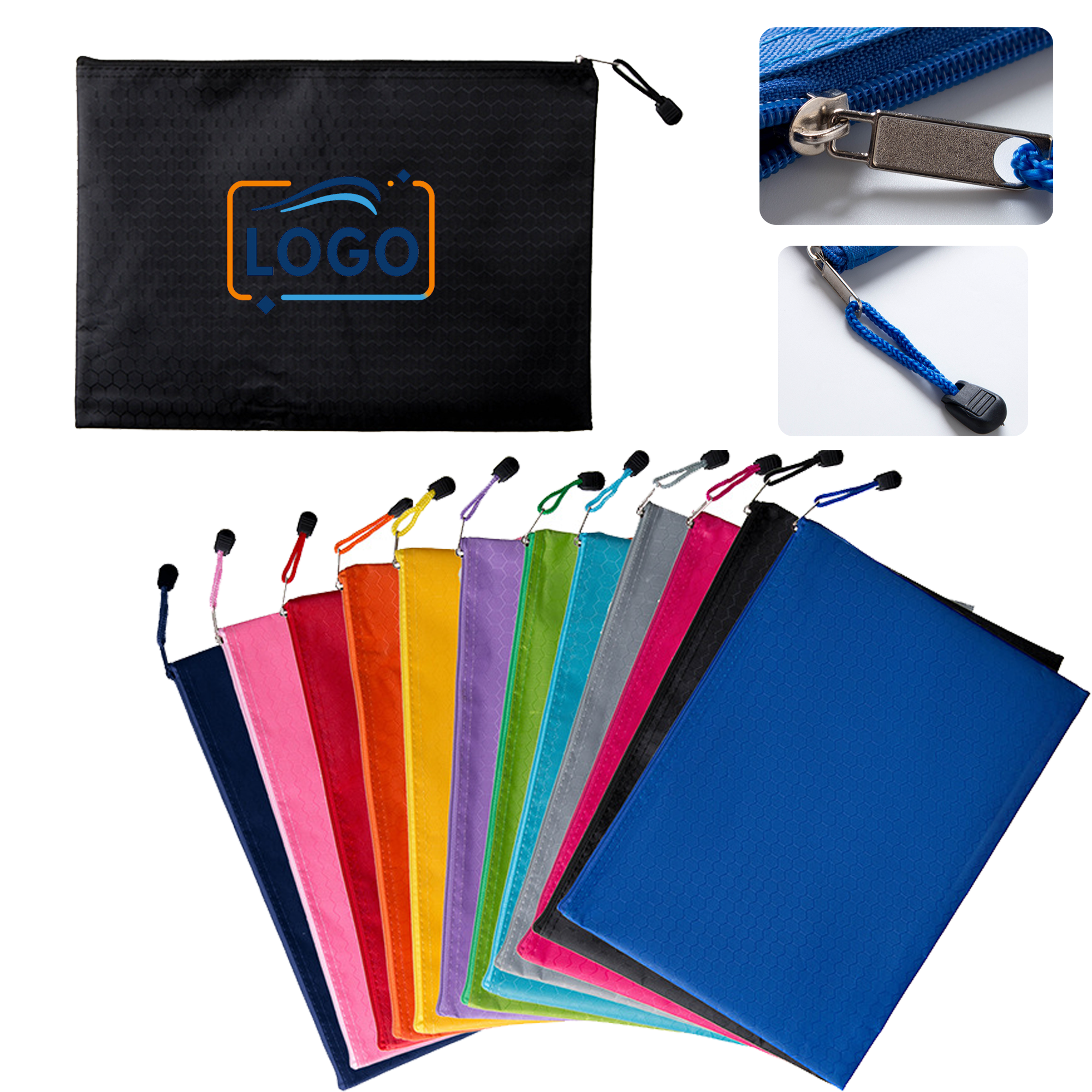 Compact Waterproof Zipper Pouch with Strap ?C A5 1
