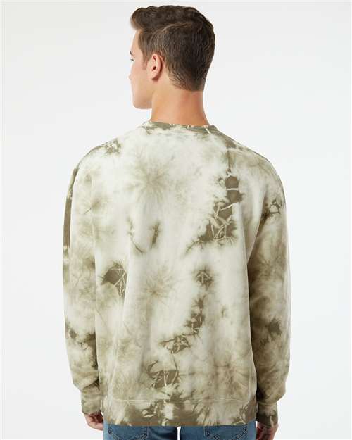 Unisex Midweight Tie-Dyed Crewneck Sweatshirt - PRM3500TD 15