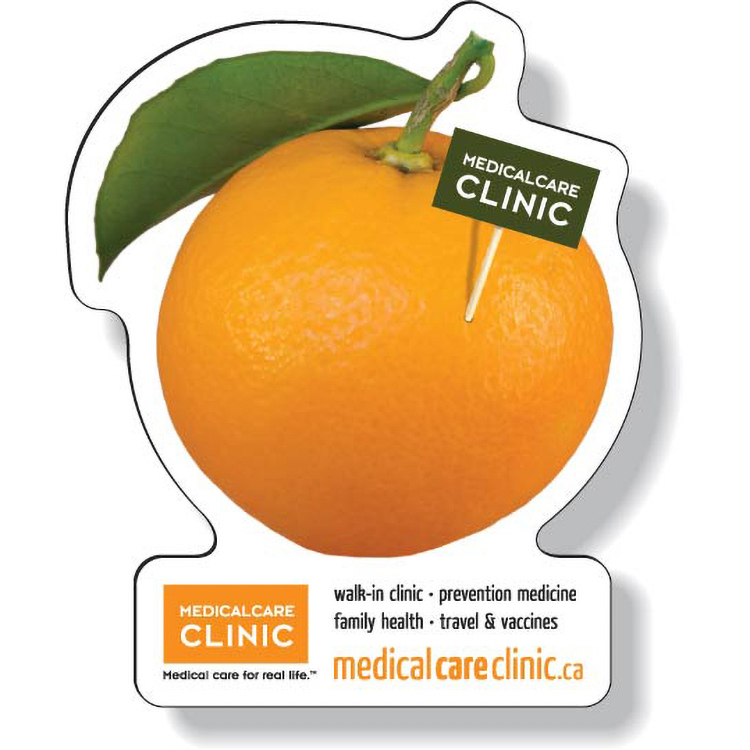 Custom .020 Magnet 8 to 9 sq/in High Res Full Colour, White Vinyl Topcoat