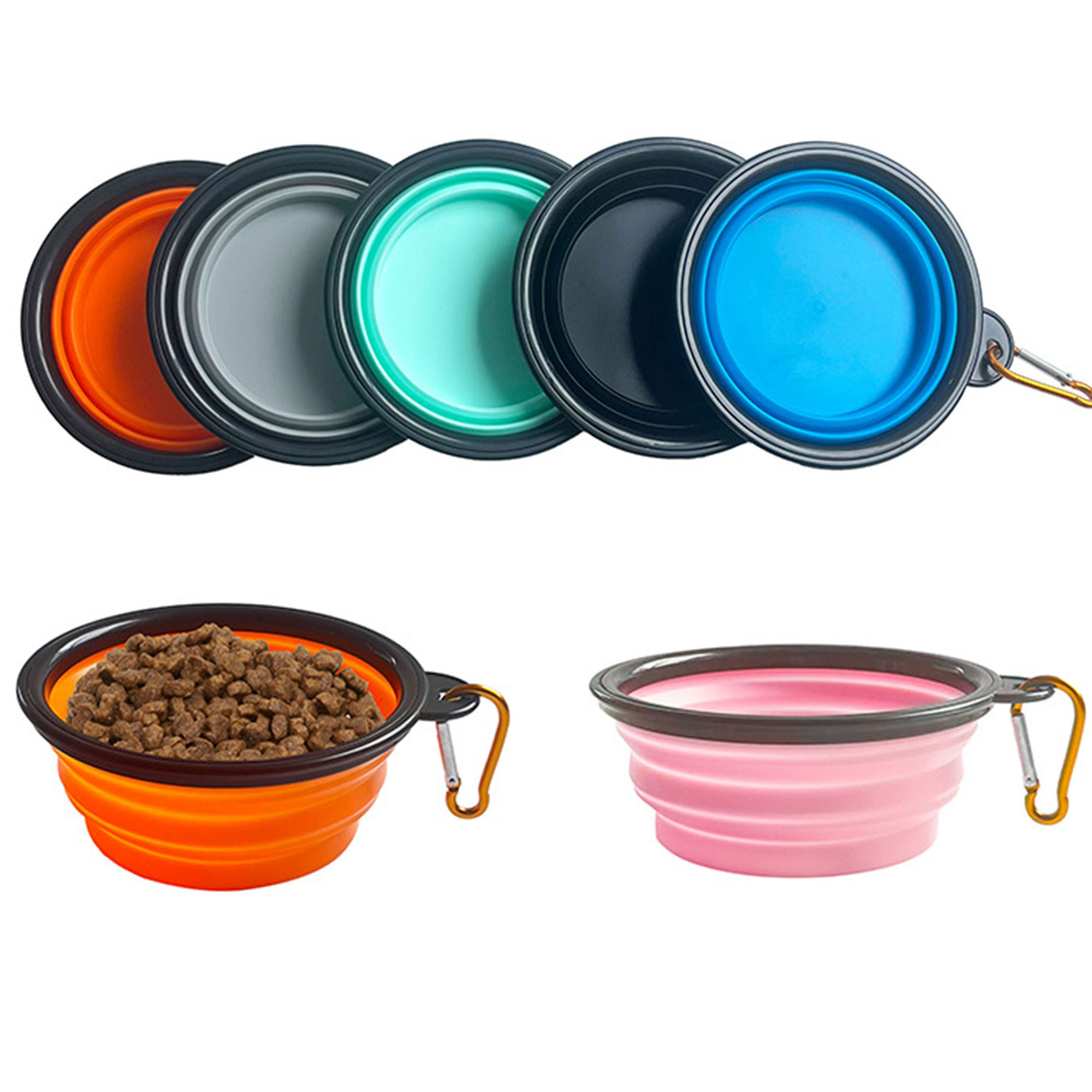 Outdoor Foldable Pet Bowl With Customizable Colors And Logos 4