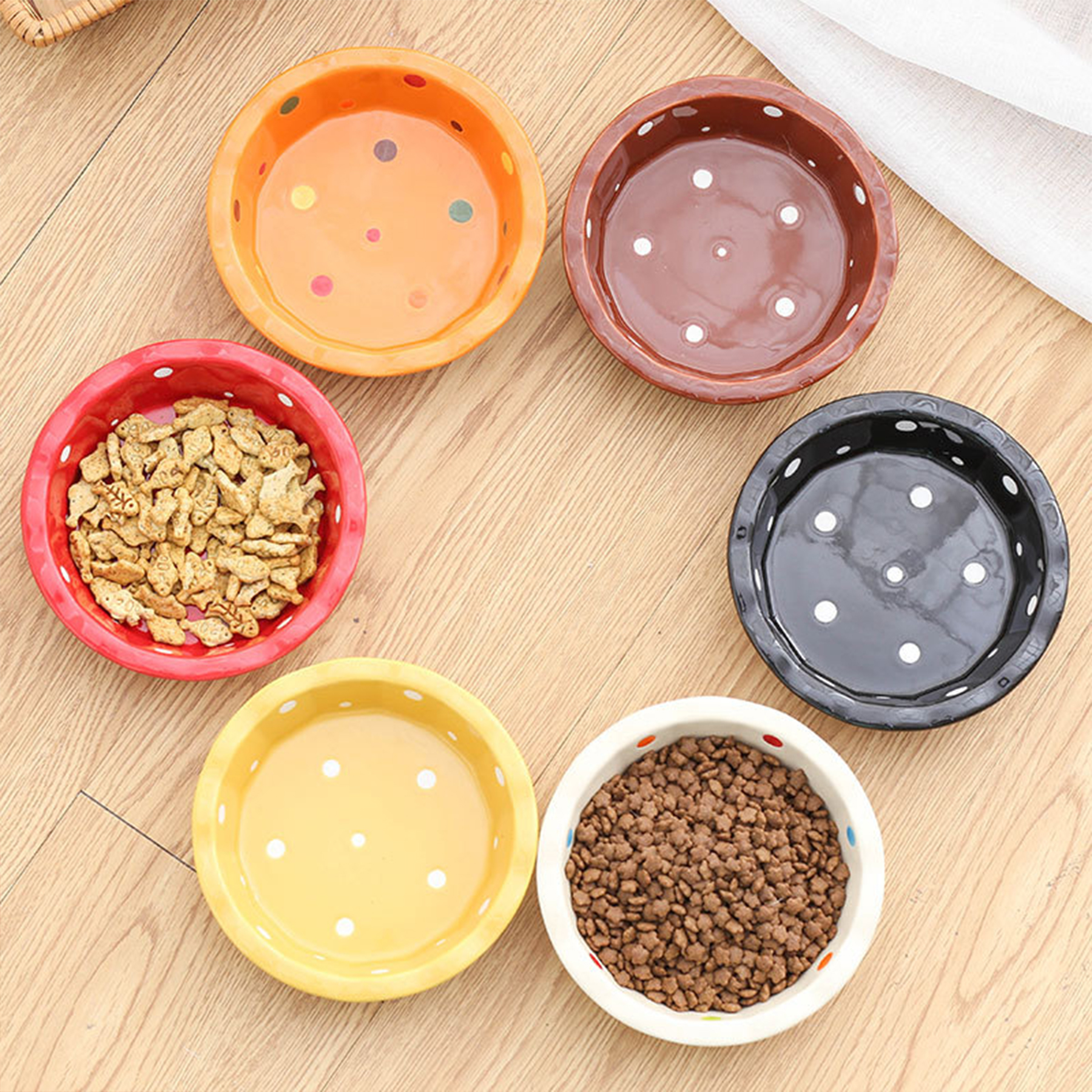 Ceramic Cervical Protection Cat Food Bowl 13