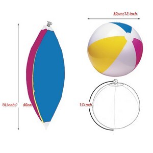 12 Inches Inflatable Beach Ball In Two Tone Design 11