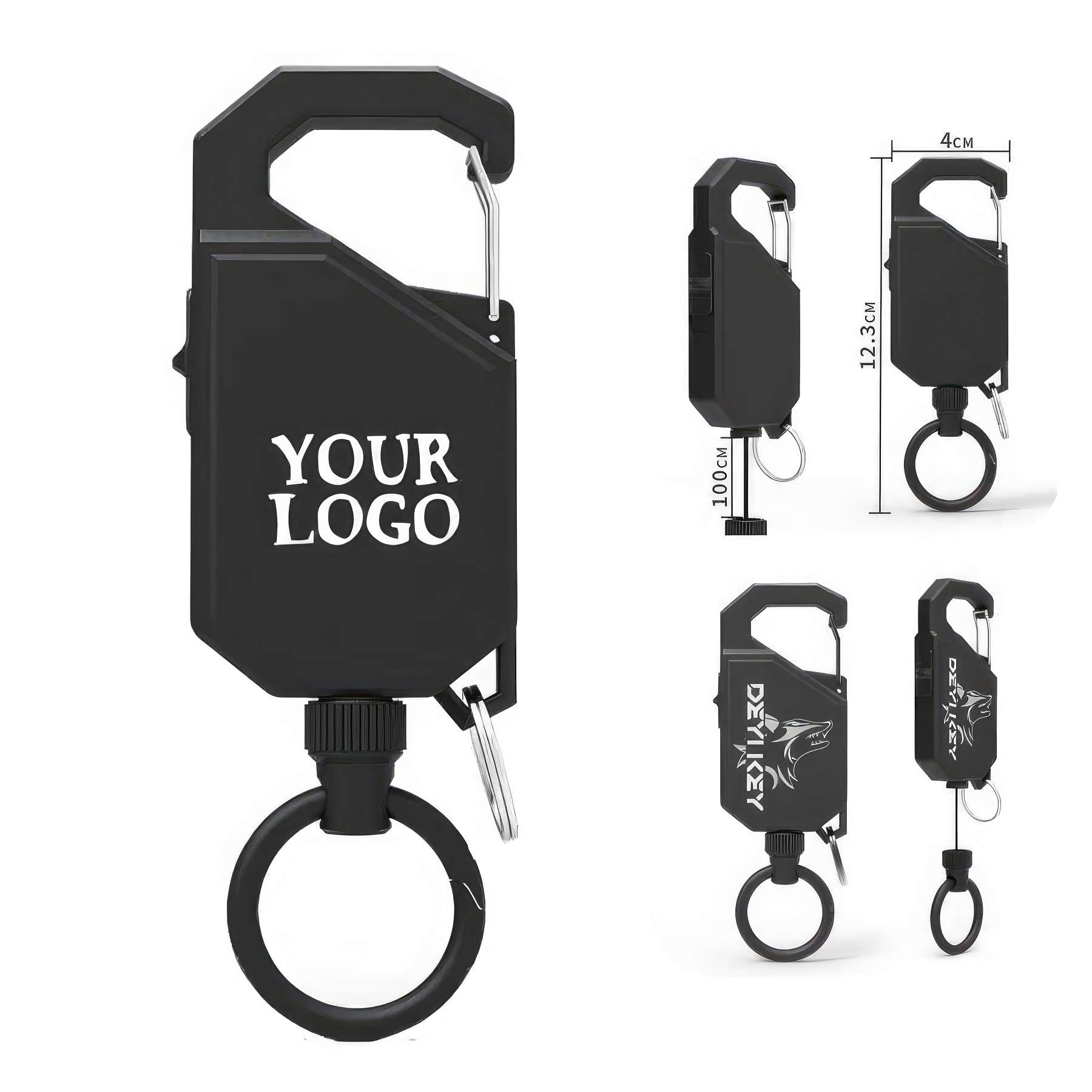 Retractable Carabiner Keychain 2