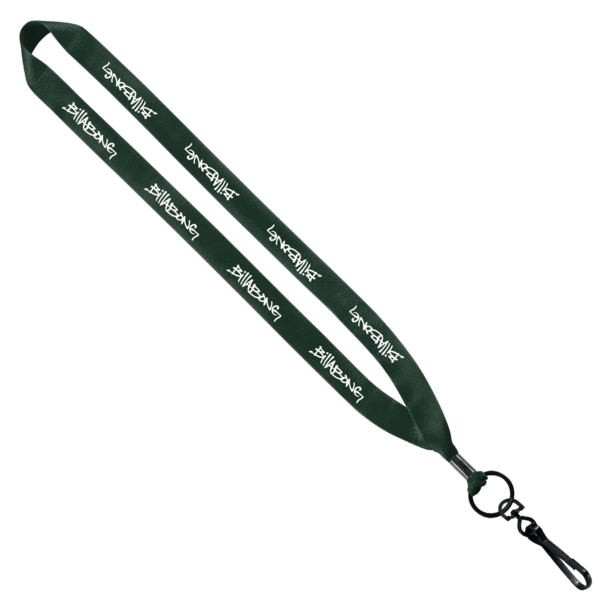 3/4" Polyester Lanyard with Metal Crimp & Swivel Snap Hook 14