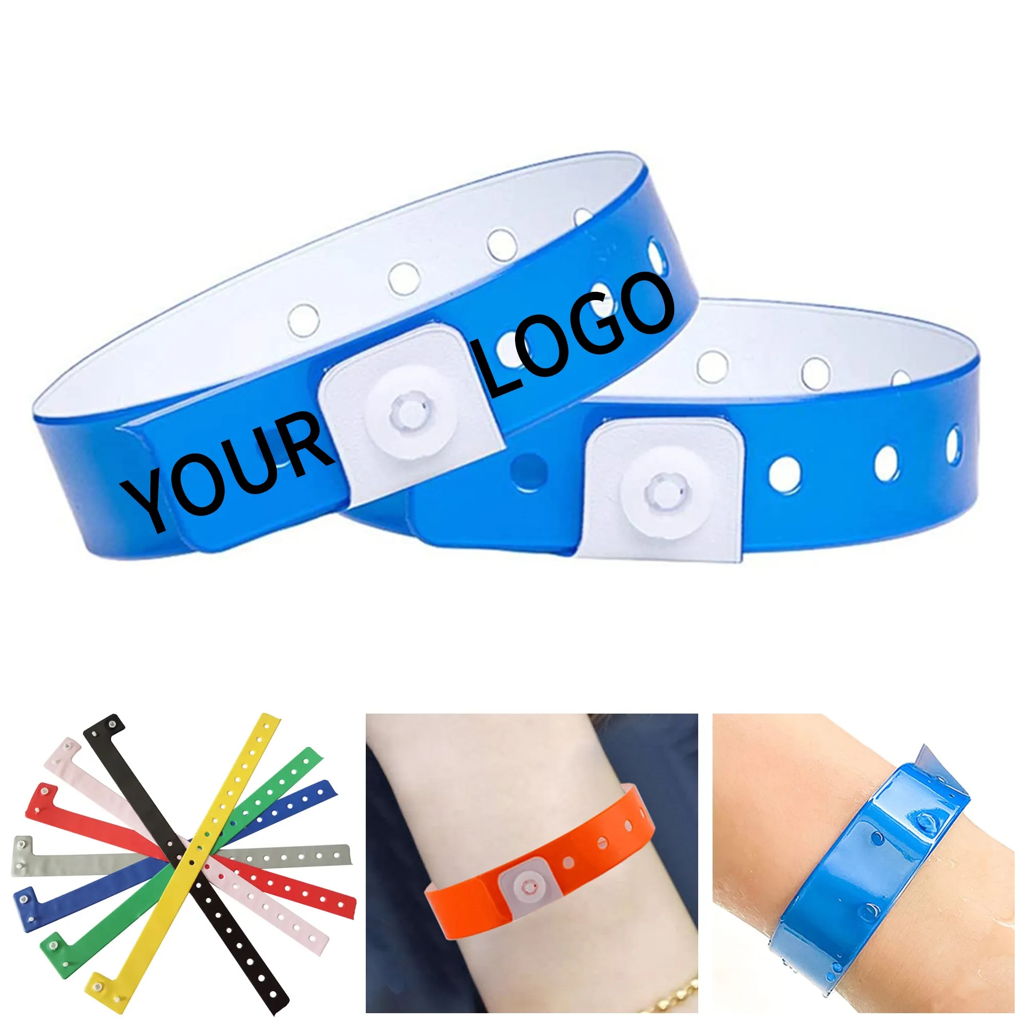PVC Event Wristband with Adjustable Holes 2