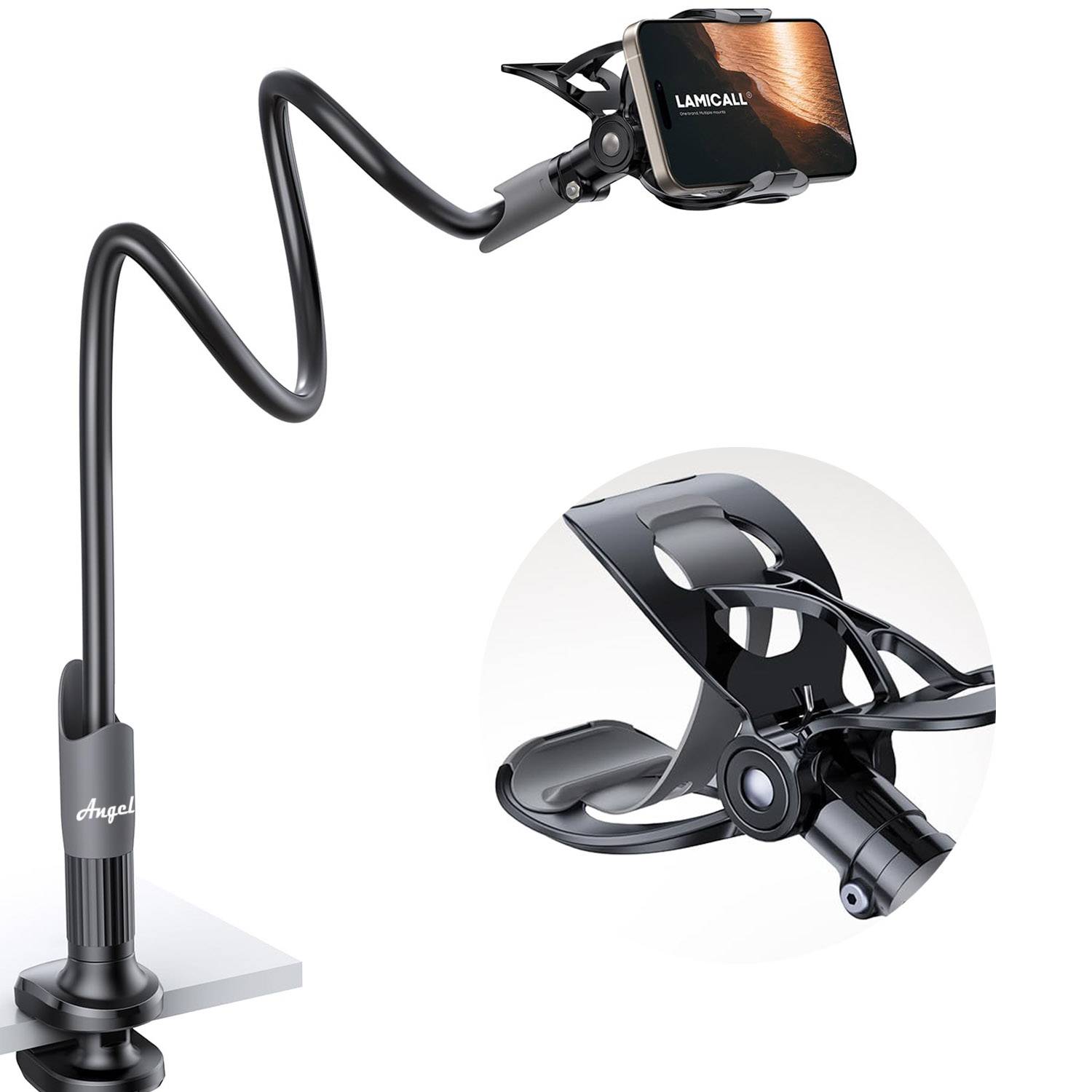 Adjustable Gooseneck Phone Holder 3