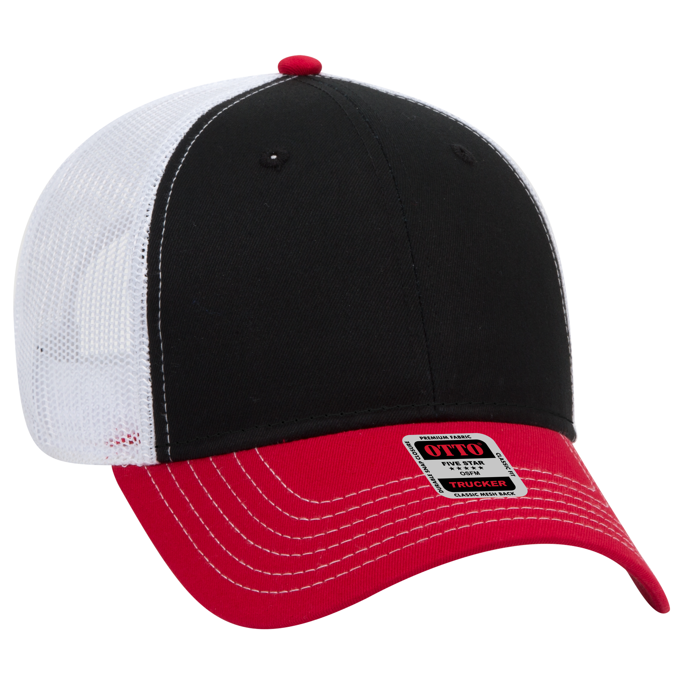 OTTO CAP® 6 Panel Low Profile Mesh Back Trucker Hat 133