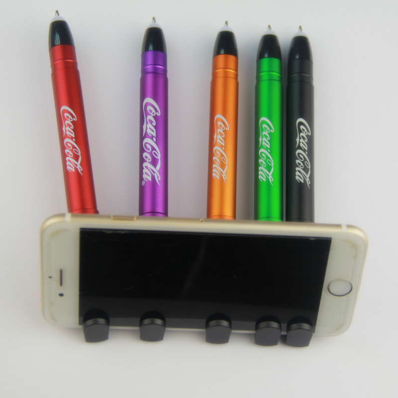 3-in-1 Light Up Logo Stylus Pen with Phone Holder 3