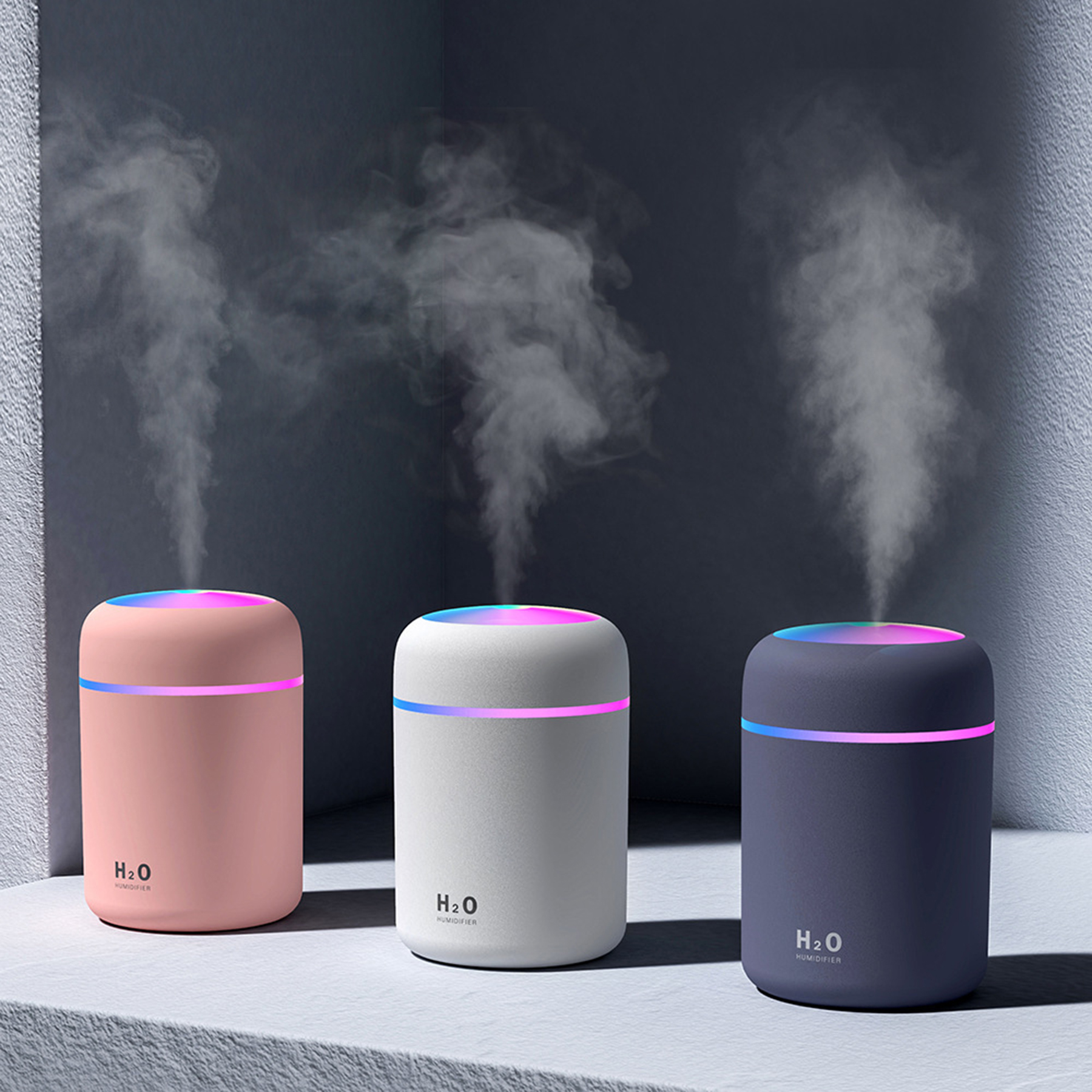 Mini Colourful Light Air Humidifier 3