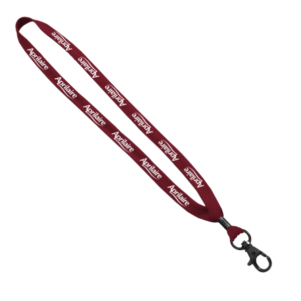 5/8" Polyester Shoelace Lanyard with Metal Crimp & Split-Ring 8
