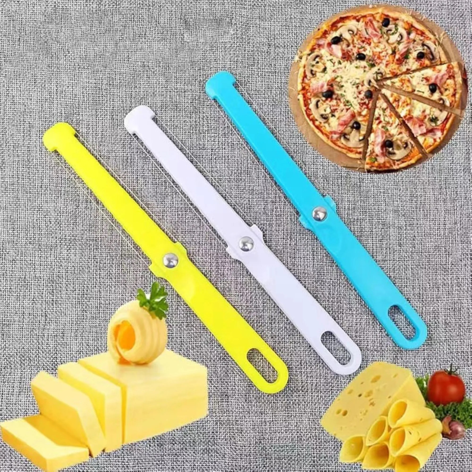 Plastic cheese and butter slicing tool 2