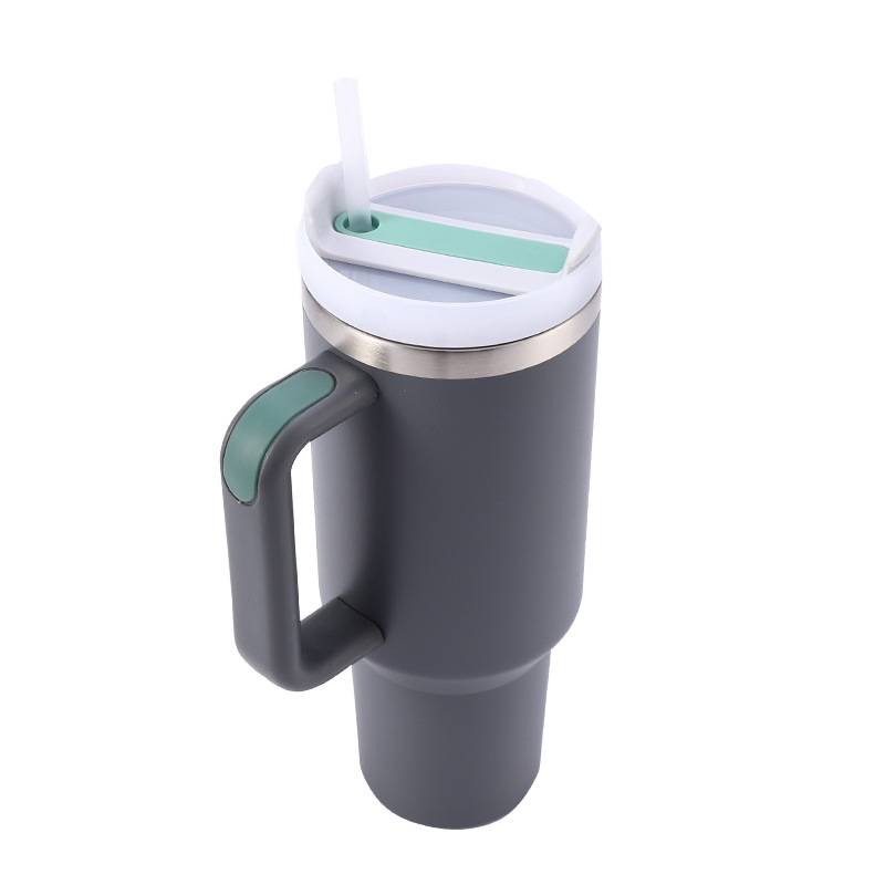 40oz Stainless Steel Insulated Cup w/ Straw 18