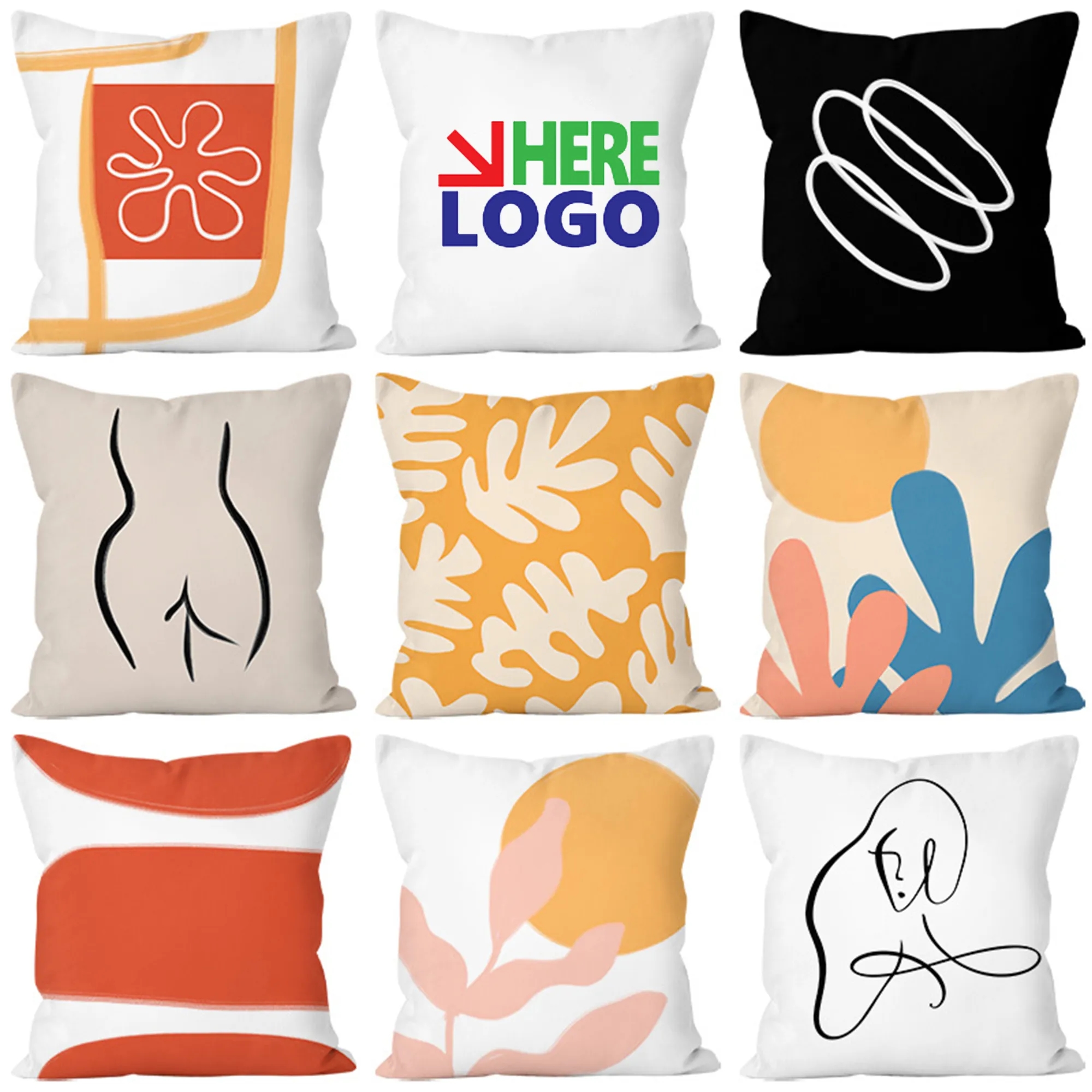 Double-Sided Full Color Custom Pillow WithCore 4
