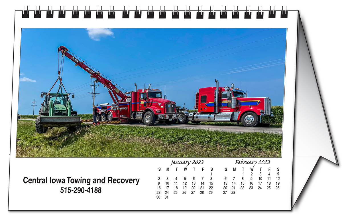 Custom Desk Tent Calendar 8 5" x 6"