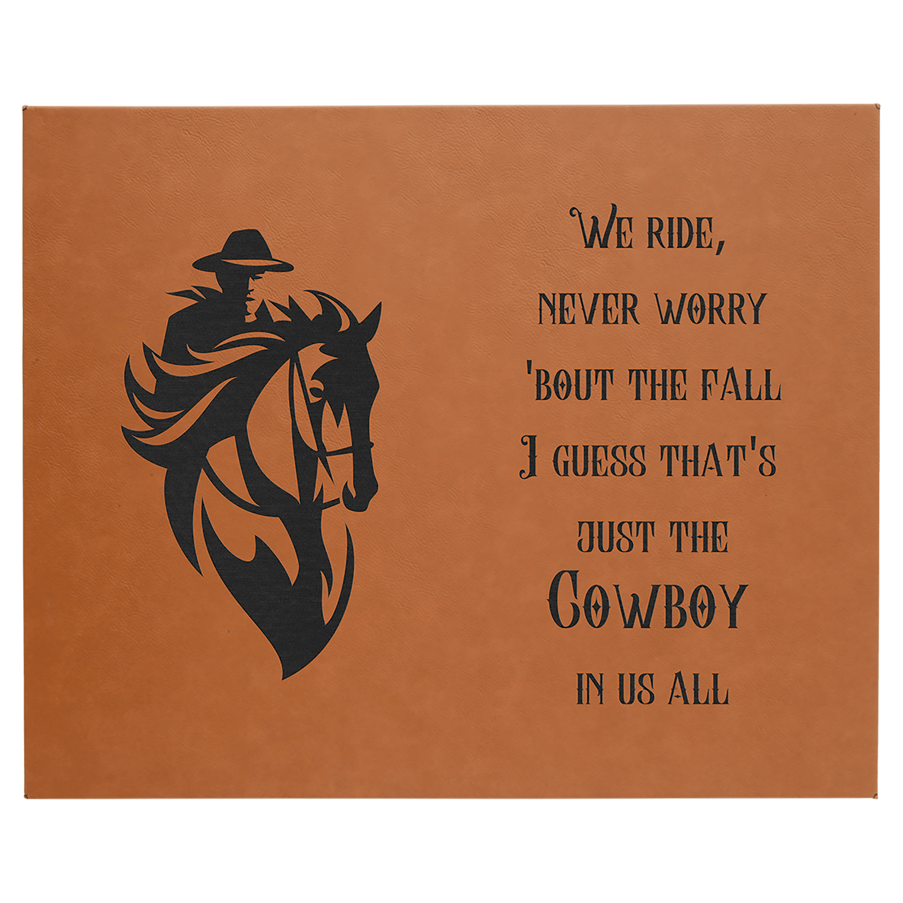16" x 20" Rawhide Leatherette Wall Decor with Sawtooth Hanger 2