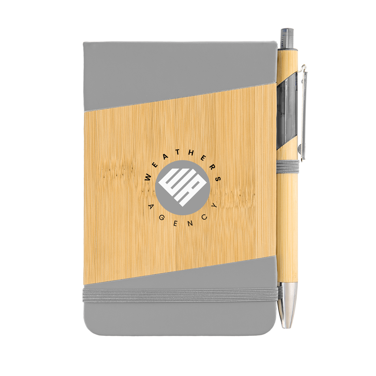 Bamboo Look Jotter & Pen 23