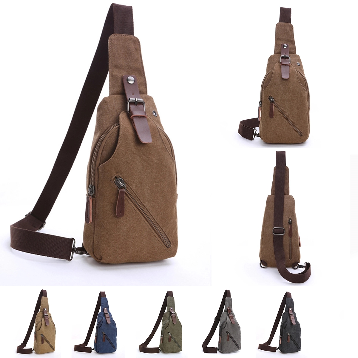 Vintage Sports Messenger Sling Shoulder Bag 4