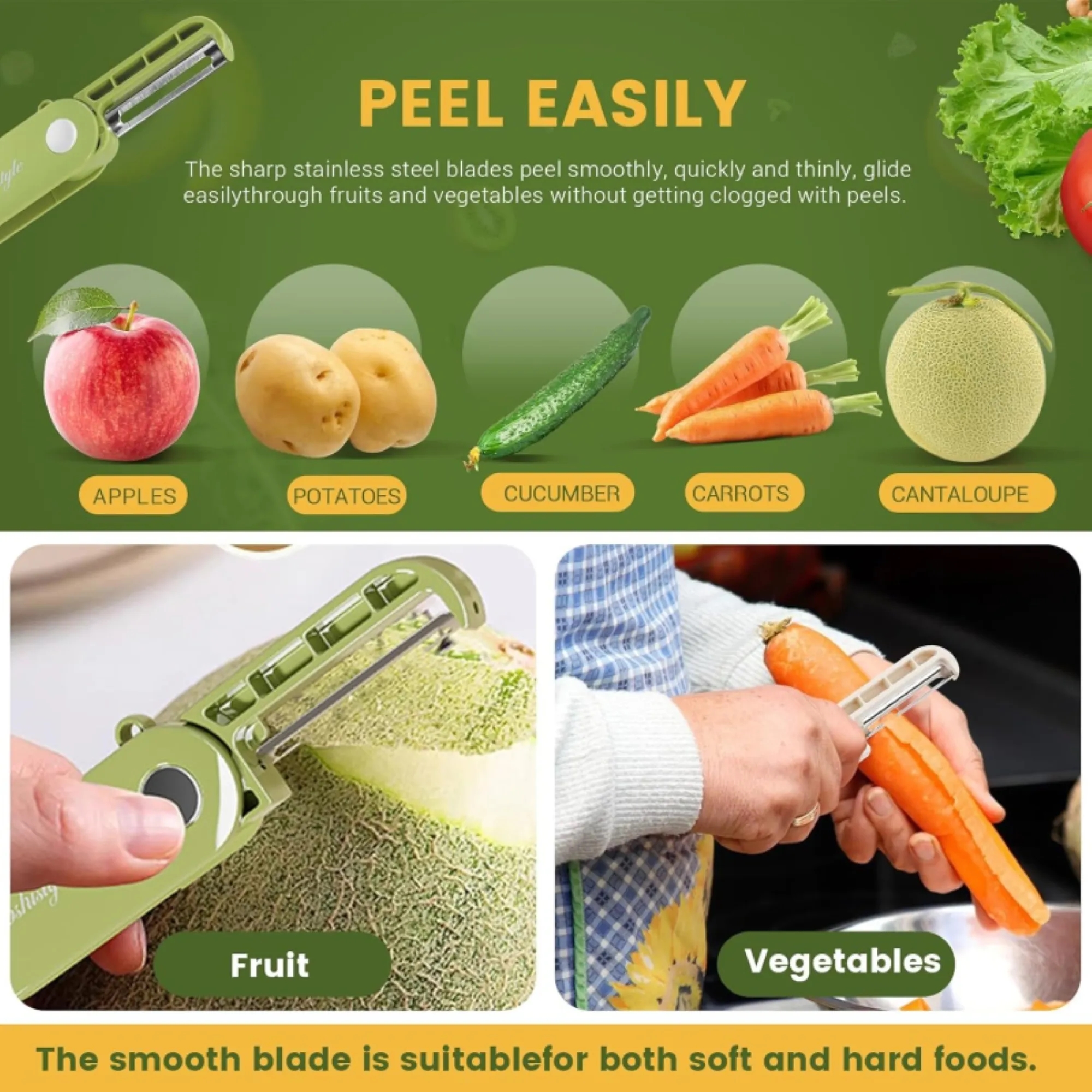 Folding Portable Stainless Steel Paring Knife Free Shipping 4