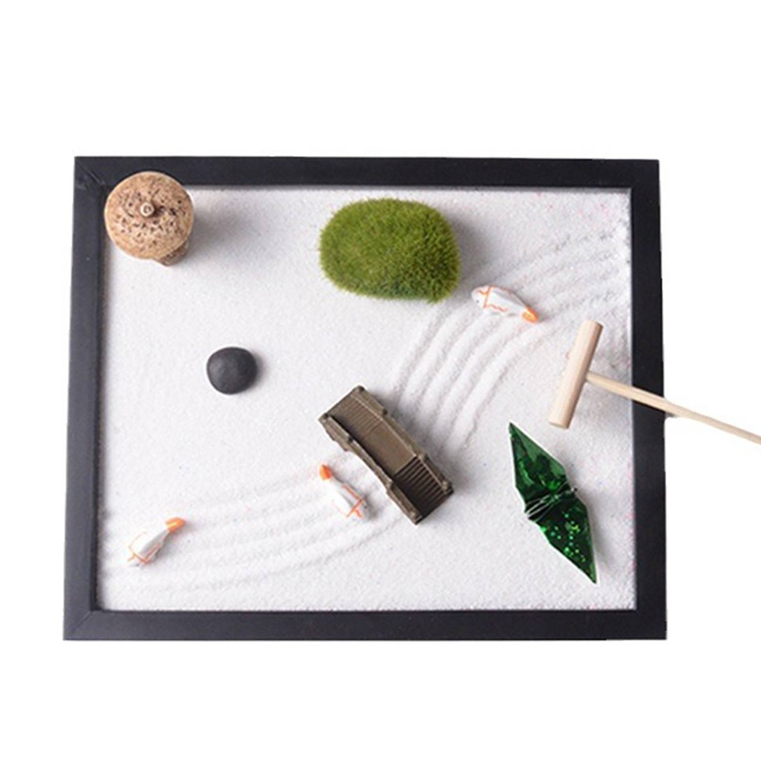 DIY Mini Zen Garden Desk Decor Miniature Kit 1