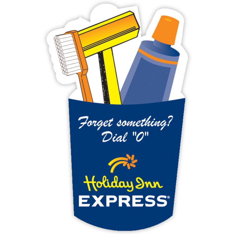 Vinyl Label Full Color (3.5"x 2.25") Cup Holder