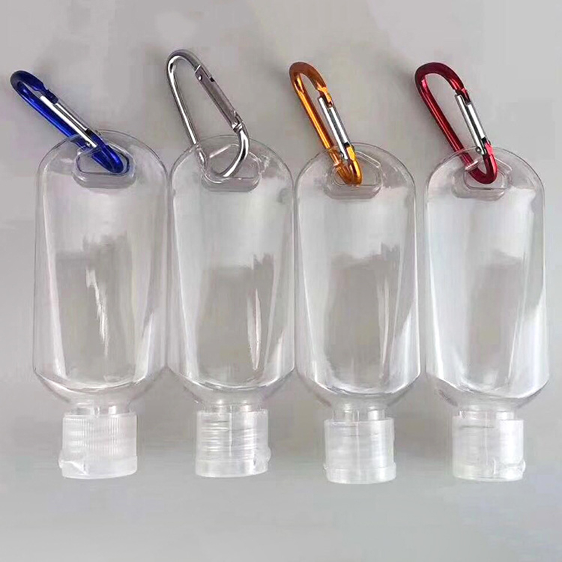 Mini Hand Sanitizer Bottles with Carabiner 2