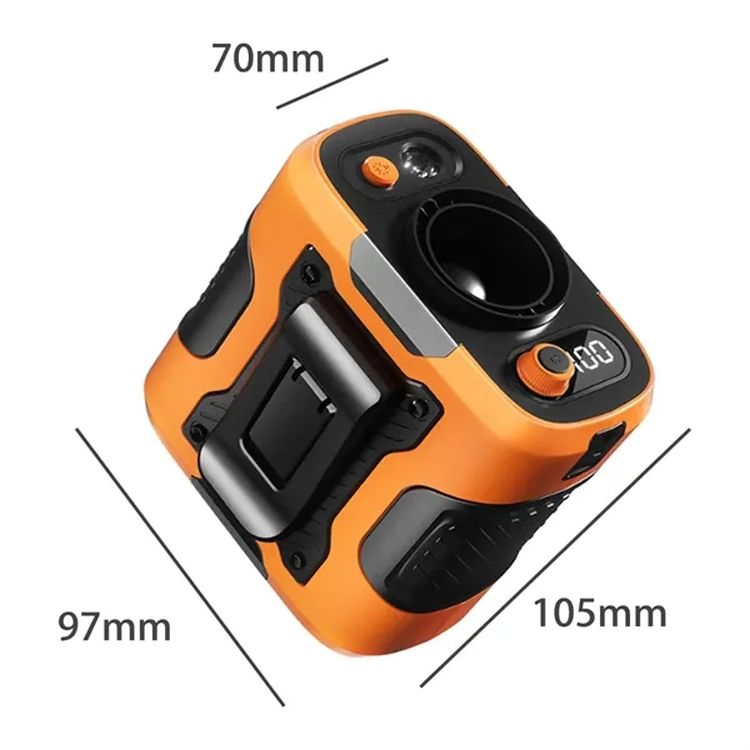 3-in-1 USB Waist Clip Fan with Power Bank & Flashlight 3