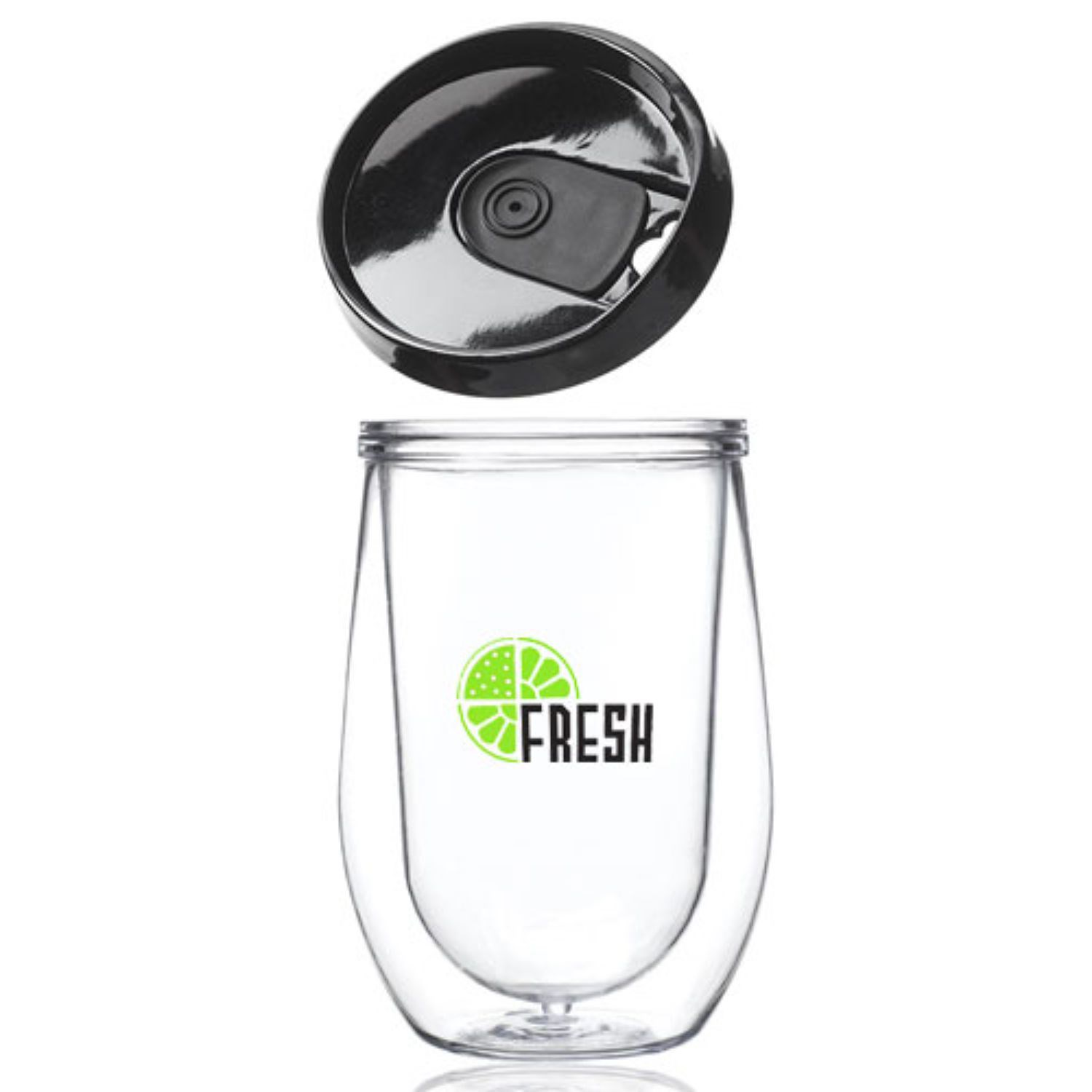 15 oz Acrylic Tumbler w/ Custom Imprint & Black Lid 3