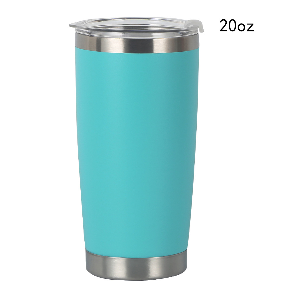 20oz Stainless Steel Vacuum Travel Mug Tumbler w/Lid 18