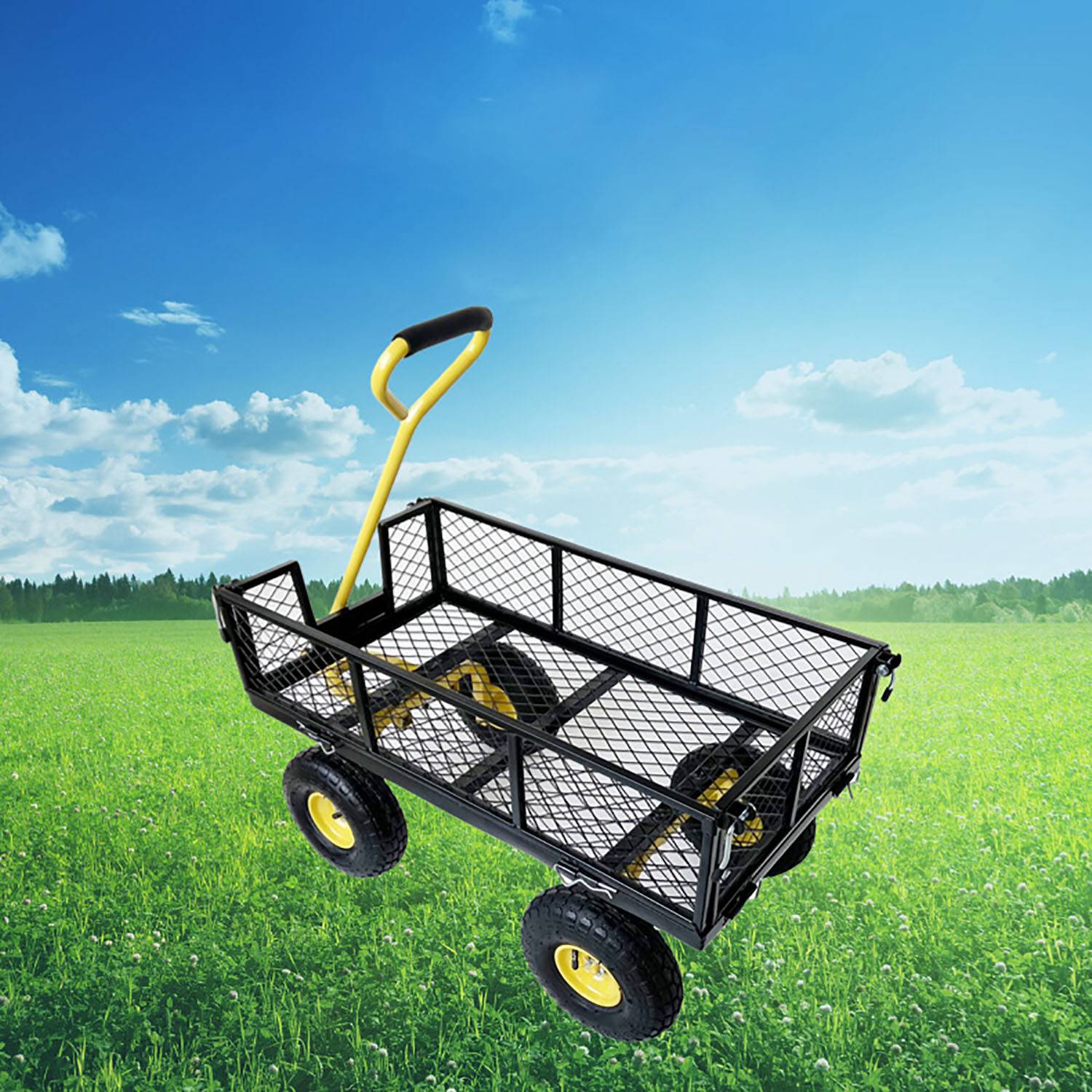 Heavy Duty Steel Garden Cart 5
