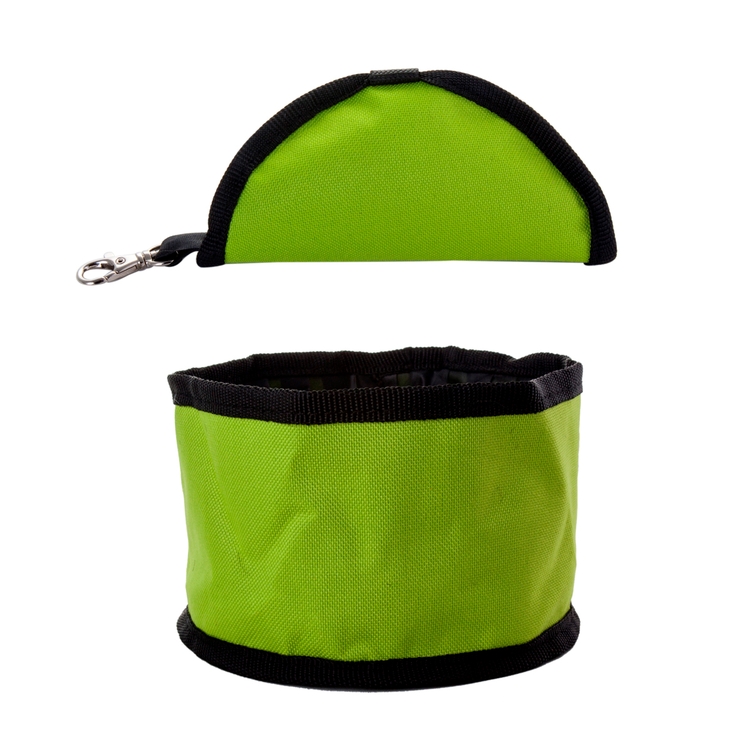 600D Poly Folding Pet Travel Bowl w/hook 17