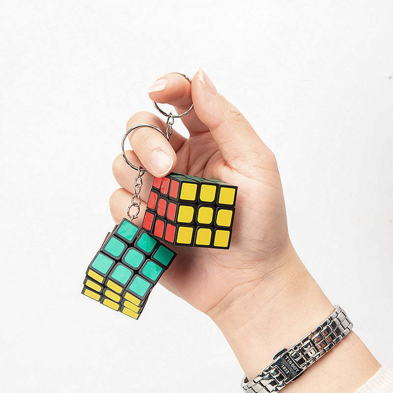 Printed Mini Cube w/Keychain 4
