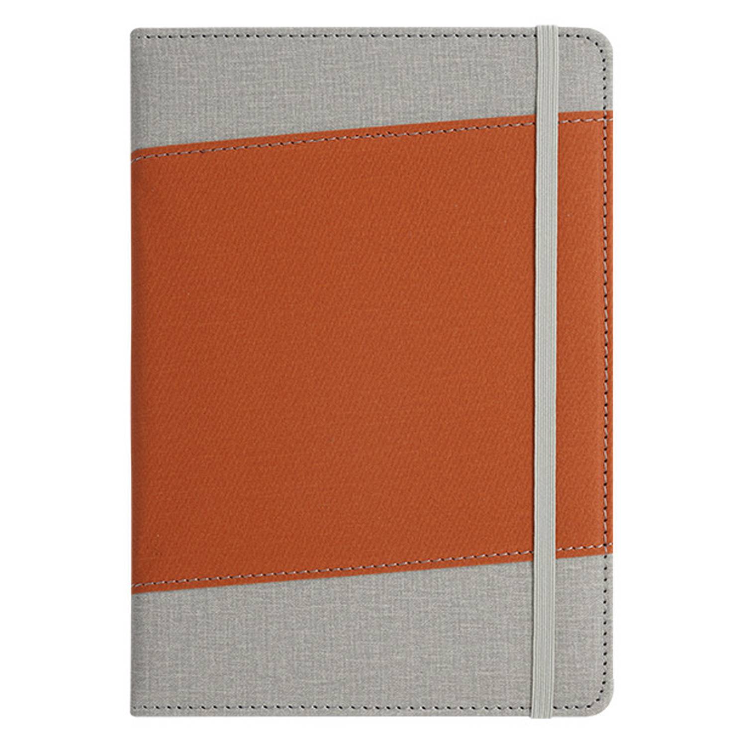 A5 PU Patchwork Business Notebook w/ Strap 9