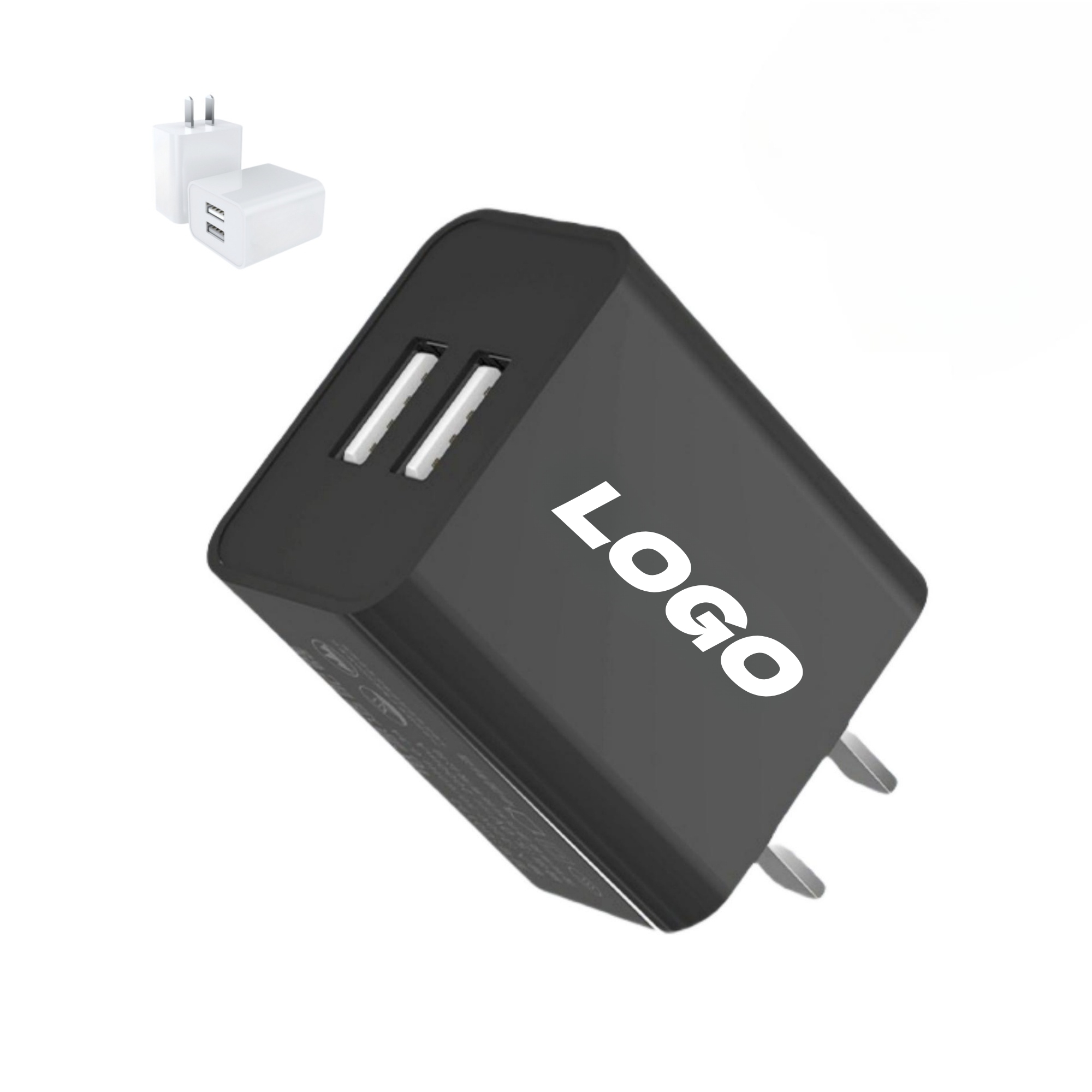 10W Dual Port Plug Wall USB Charger Block 1