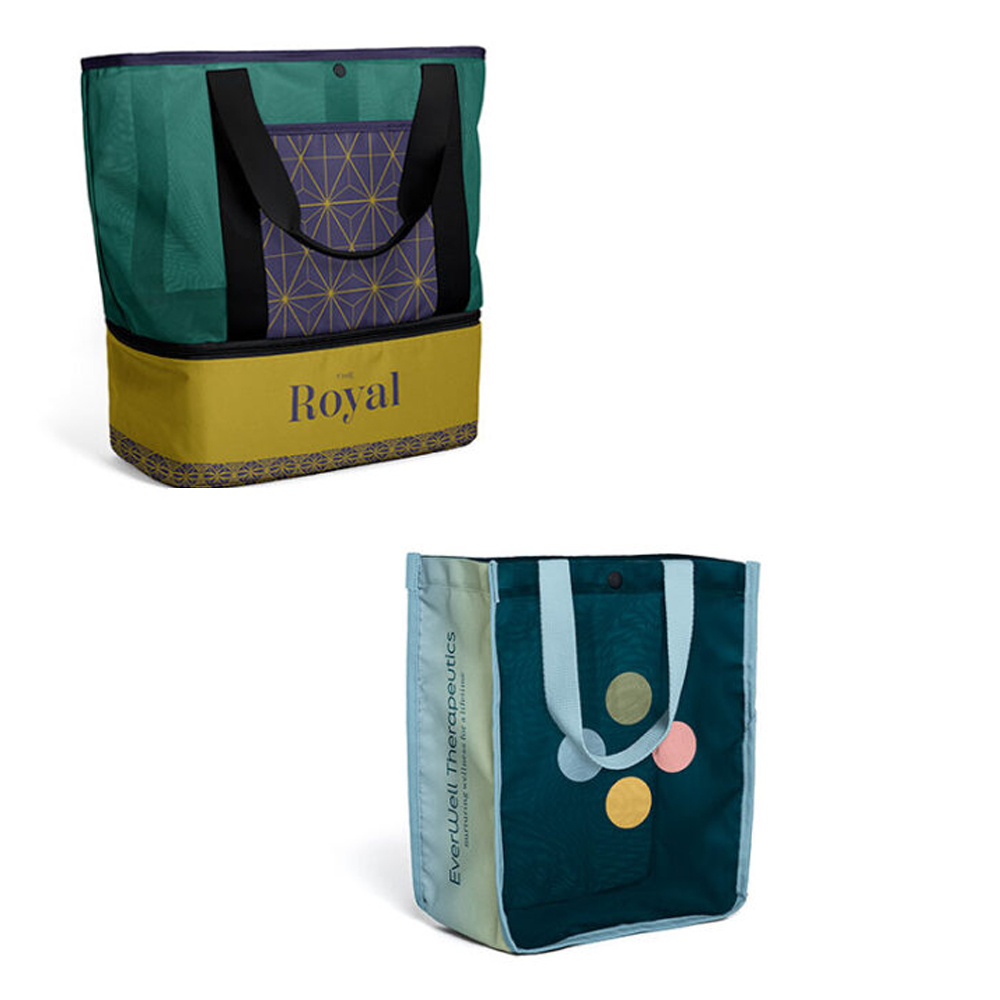 Full Color Sublimation Mesh Tote w/ Cooler. 3