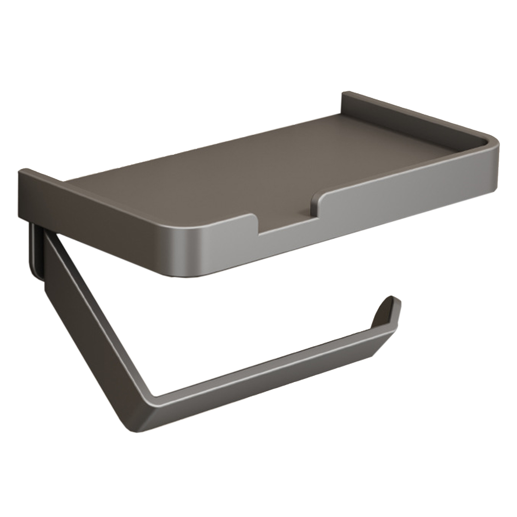Aluminum Holder for Toilet Paper Metal Wall Mounted 4