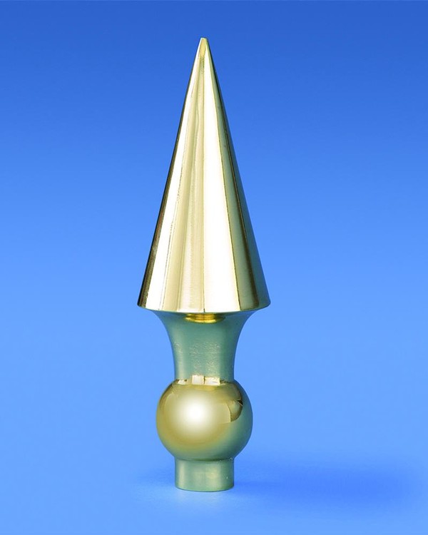 Golden Plated Military Spear Indoor Flag Pole Ornament 1