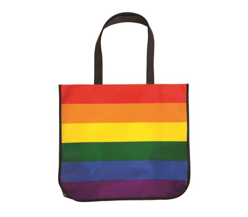 Large Rainbow Laminated Tote Bag 2