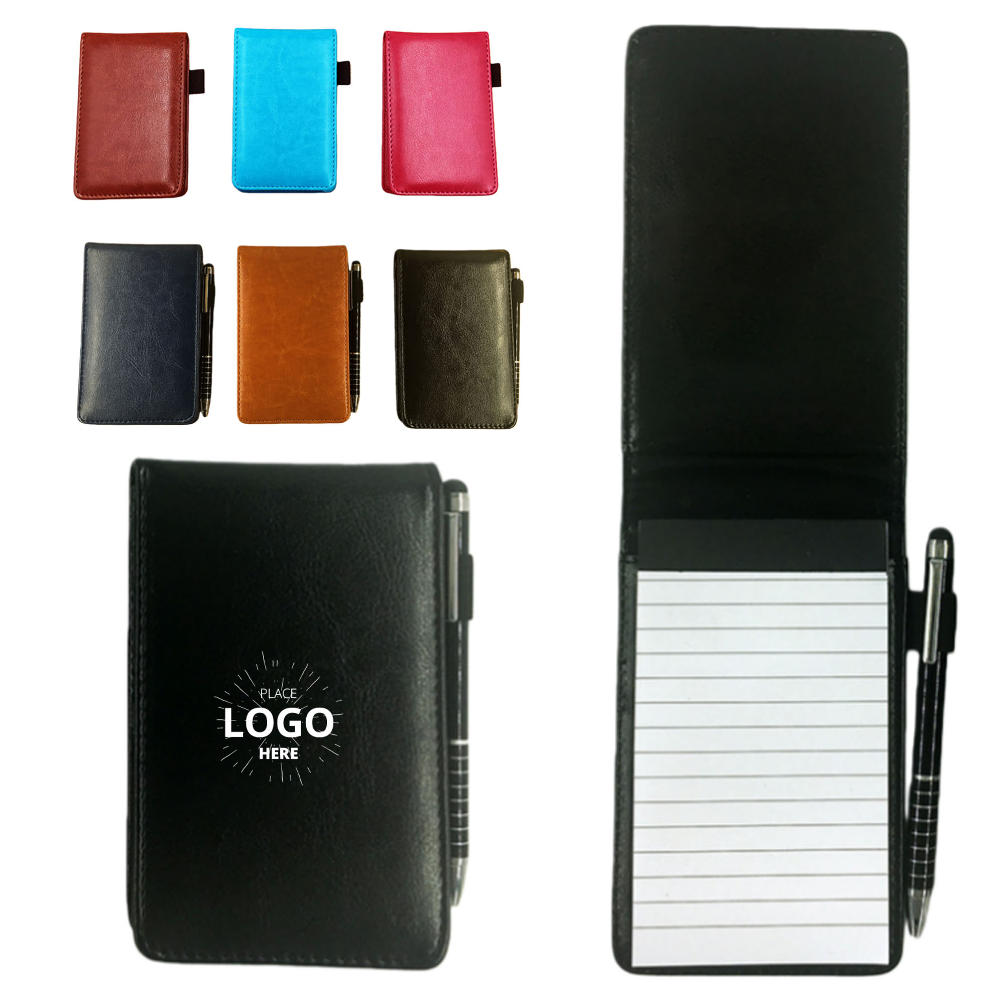 PU Pocket Notepad and Metal Ballpoint Pen 3