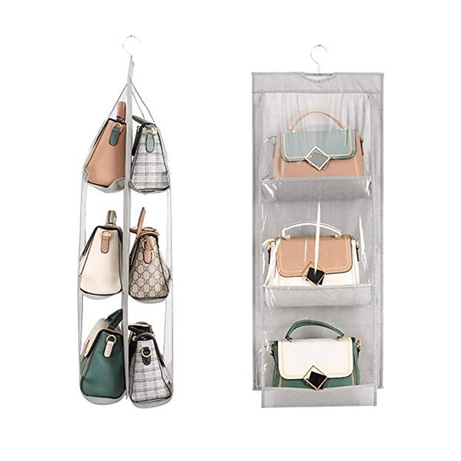 Hanging Closet Organizer Storage Bag with 6 Larger Pockets 4