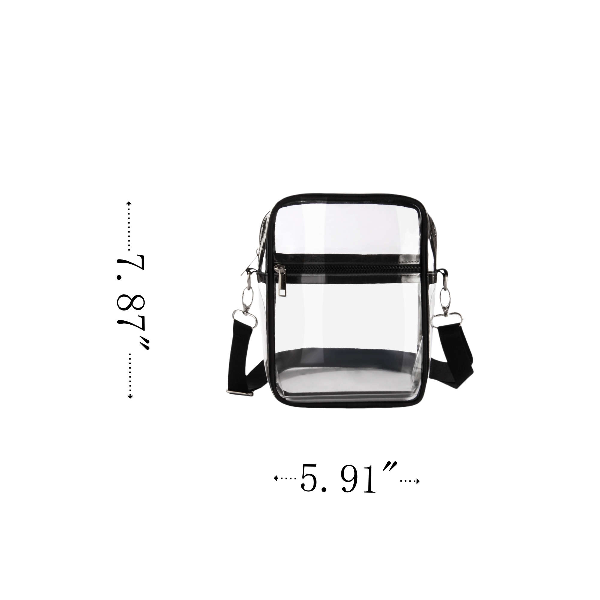 Clear Crossbody Bag With Adjustable Shoulder Strap 2