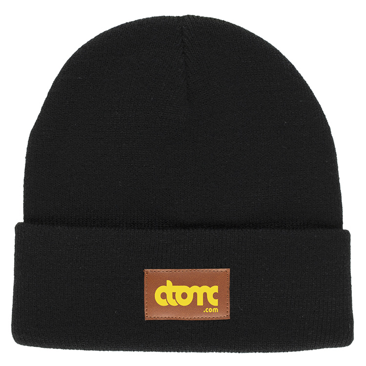 "TIBURON" Fashion and Performance Knit Cuffed Beanie with Patch 19