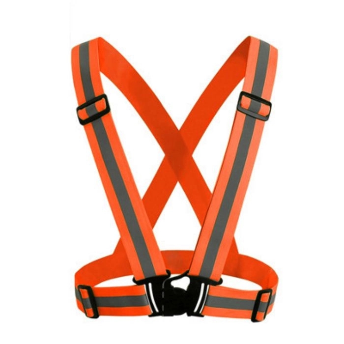 Reflective Adjustable Safety Cycling Bike Vest Belt 7
